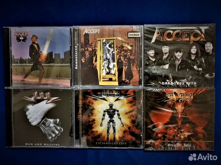 Компакт диски (CD). Аccept, UDO, DIO из коллекции