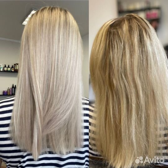 Сложное окрашивание и наращивание волос