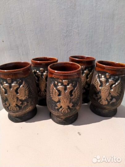 Рюмки глиняные