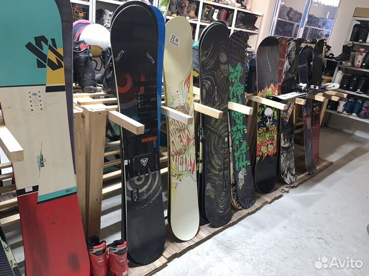 Сноуборд, горные лыжи всех размеров