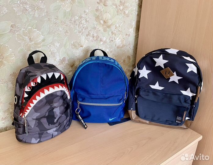 Рюкзаки детские Nike, H&M, Futurino