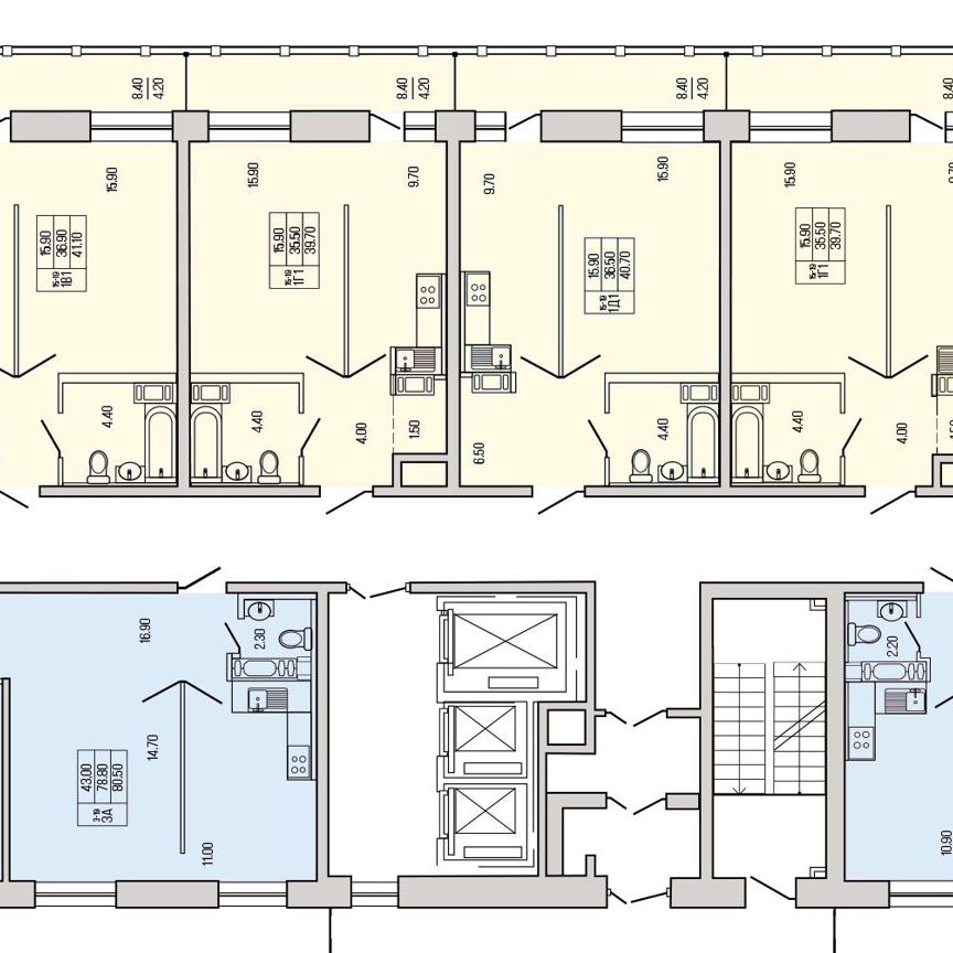 1-к. квартира, 39,7 м², 16/19 эт.