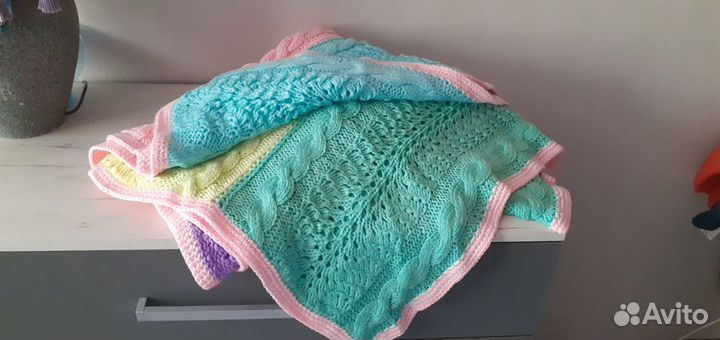 Плед вязаный