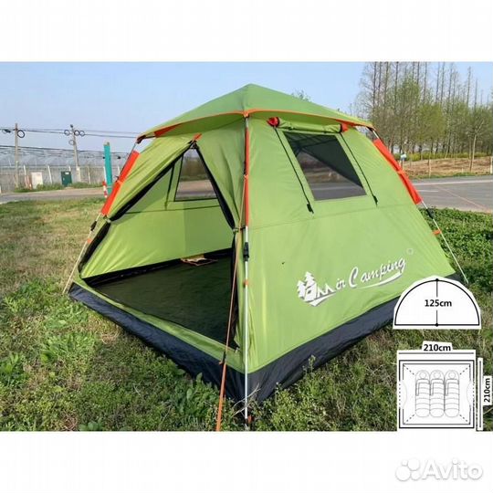 Палатка 3 местная автоматическая