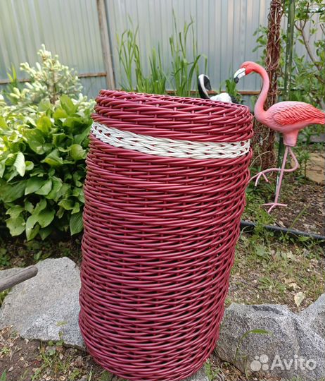 Кашпо для цветов (ротанг)