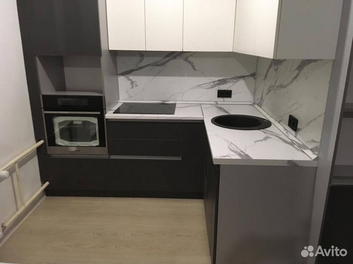 Кухонный гарнитур угловой матовый