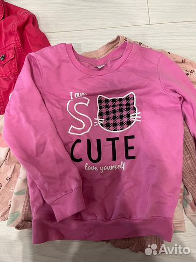 Вещи пакетом на девочку 104 110