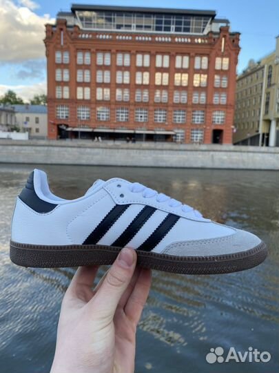 Adidas samba white/black оригинал