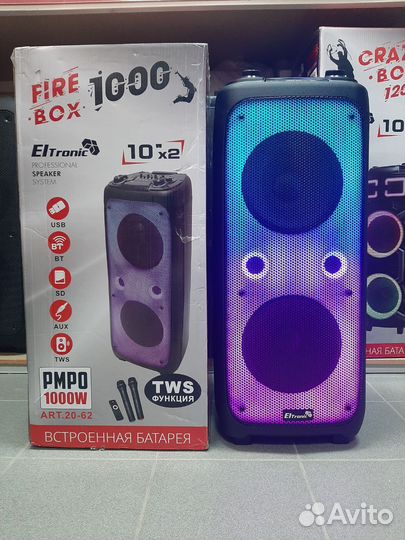 Большая мощная колонка eltronic 20-62 1000Ватт