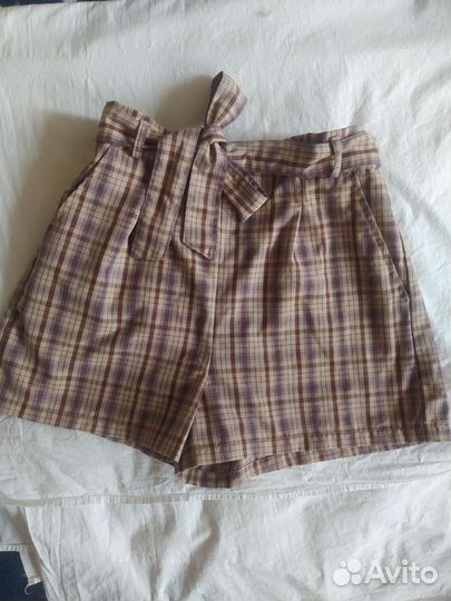 Шорты в клетку cropp