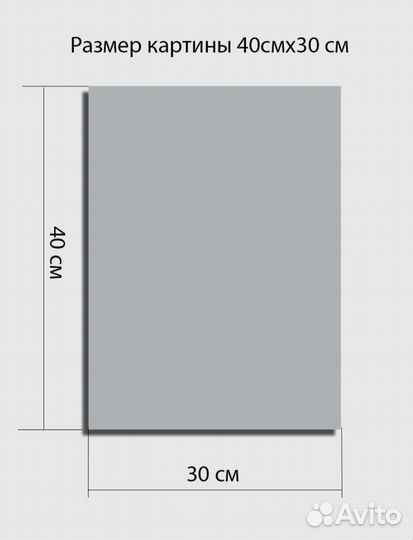 Картина на холсте loftime 30х40