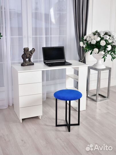 Стол письменный, Domenico, Белый 75х110х50 см