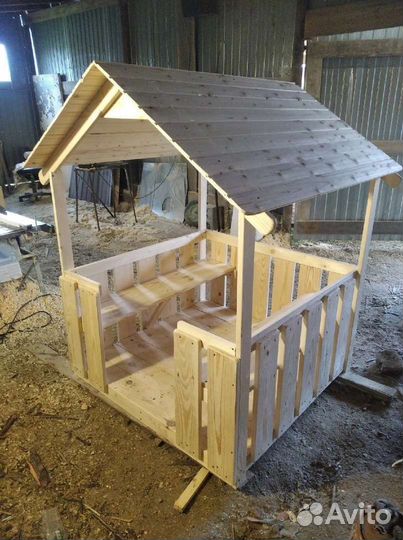 Деревянный Детский Домик