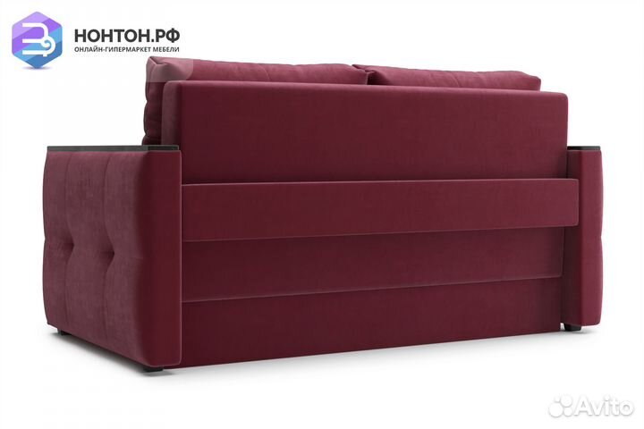 Диван еврокнижка Инсайд бордовый