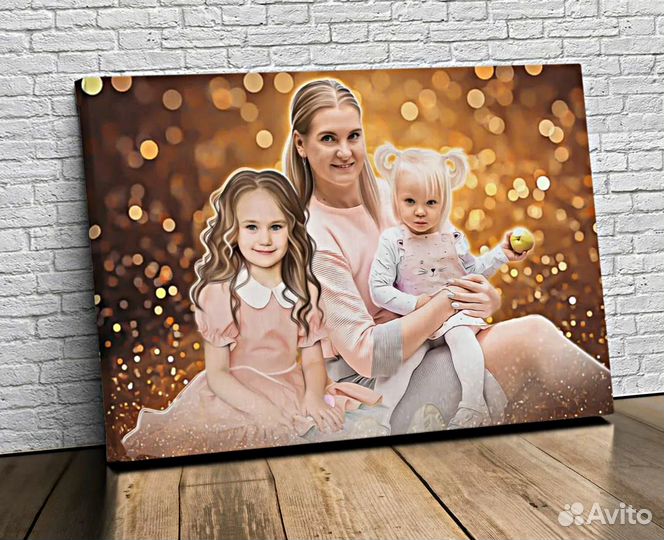 Портрет на холсте 30х40