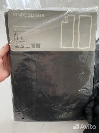 Тюль черный икеа