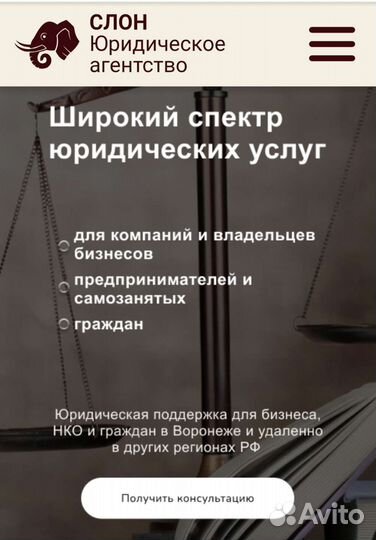 Юрист/Правовая поддержка/Для бизнеса/нко/граждан