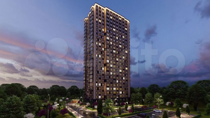 1-к. квартира, 44,4 м², 9/25 эт.