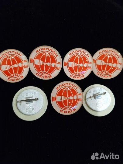 Редкие значок Апполон Союз