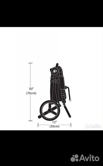 Коляска bumbleride indie чёрное шасси