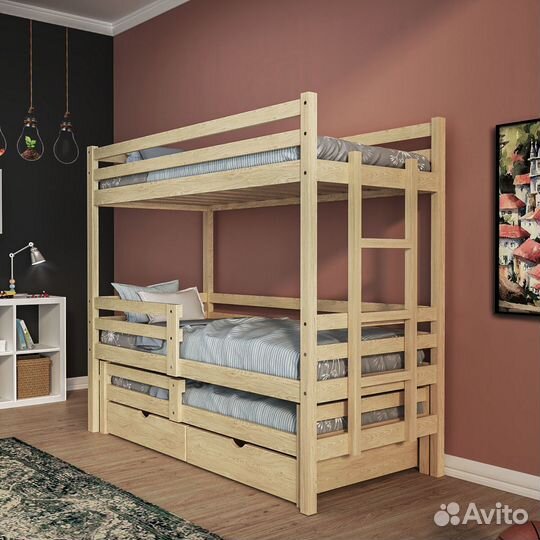 Детская кровать двухъярусная