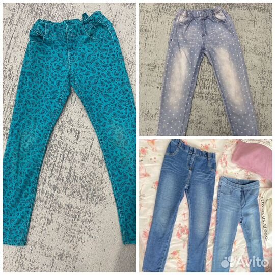 Джинсы на девочку, Next,H&M,Ostin 116,122,128,134