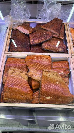 Лосось Дисас горячего и хол.копчения из Финляндии