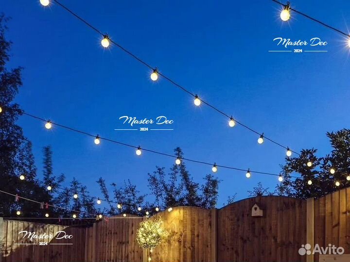 Гирлянда уличная бахрома ретро гибкий неон