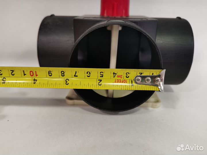 Тройник воздуховода для автономки шторка 75мм 6347