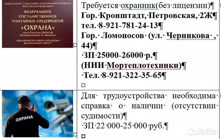 Охранник, контроллер кпп