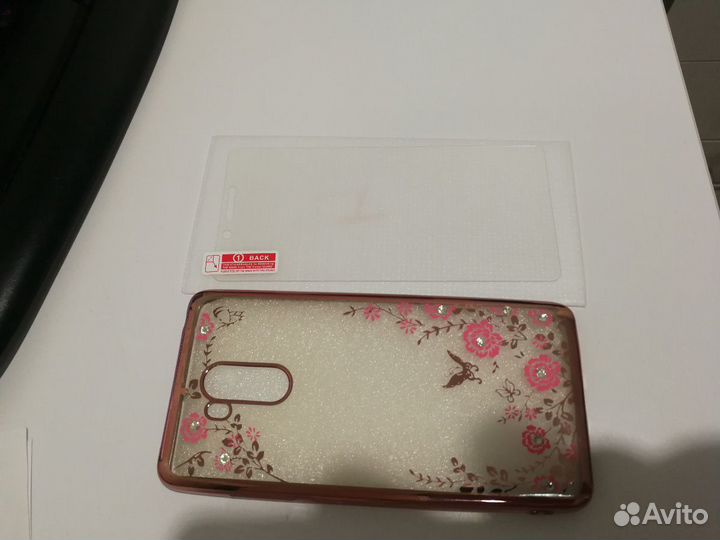 Чехол силиконовый + стекло xiaomi redmi 4 pro