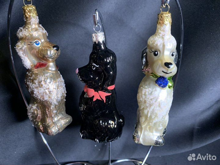 Игрушки стекло Чехия новые