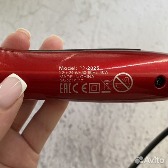 Щипцы для завивки волос Dewal Red Titanum