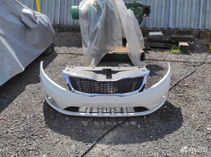 Бампер передний на kia рио3