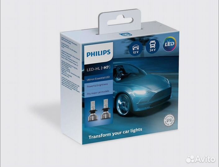 Лампы H7 Philips Led, новые