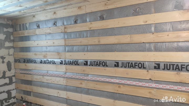 Утепление дома эковатой