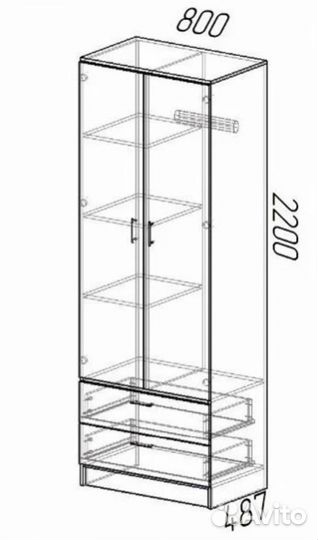 Шкаф Дуэт венге/Лоредо