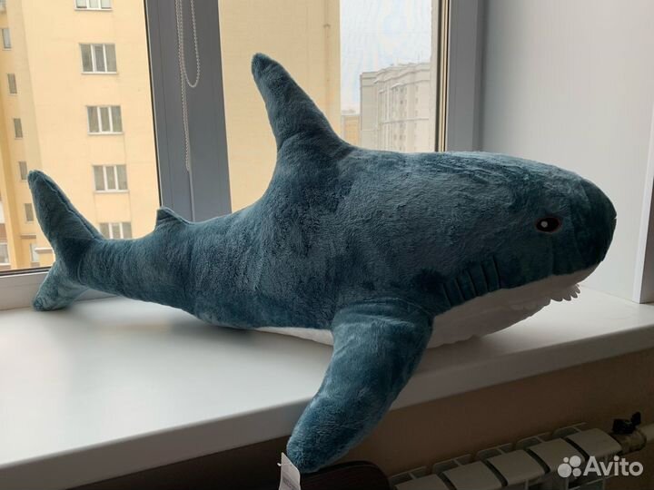 Мягкая игрушка акула блохэй (IKEA) - 1 метр