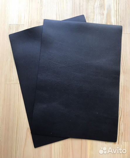 Кожа натуральная черная кожкуски