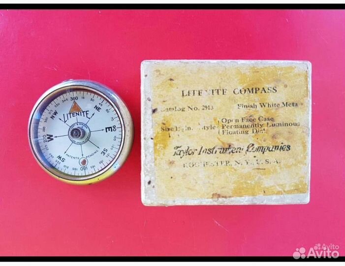 Старинный Дореволюционный Компас в Родной Коробке