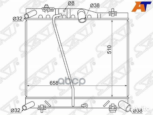 Радиатор Toyota Hiace 04-13 / Regius Ace 04-20