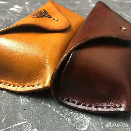 Кожаный футляр для очков