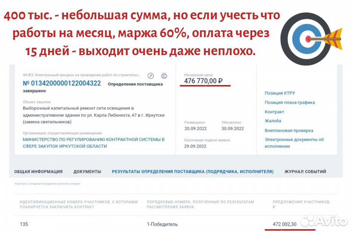 Заявка на тендер, настройка эцп, аккредитация еис