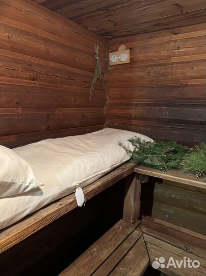 Матрас из луговых трав для бани