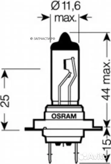 Osram 64215TSP-HCB H7 70W 24V Лампа truckstar PRO 2шт Двойная коробка