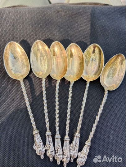 Стариные ложки серебро 925 пробы