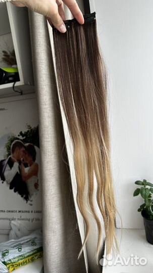 Волосы на заколках