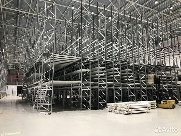 Мезонин на основе паллетных стеллажей