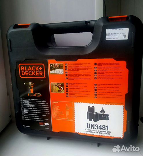 Black+Decker 18v 2 акб новый