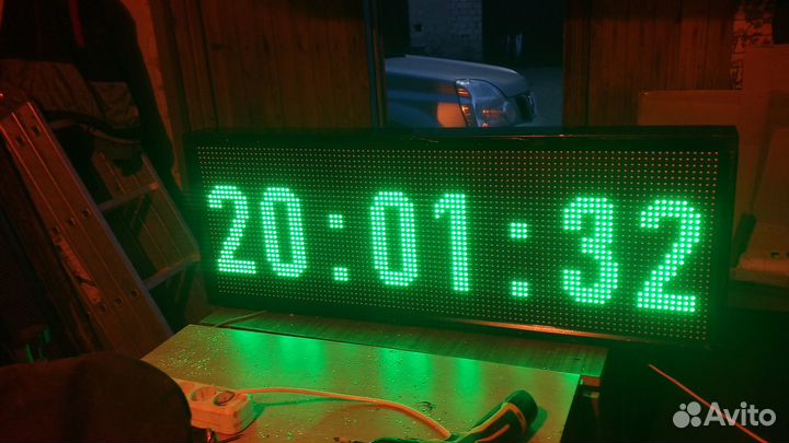 Светодиодные часы, Бегущая строка,Дата,Температура